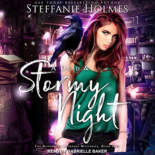 Audiobook cover for 'A Dead and Stormy Night' by Steffanie Holmes