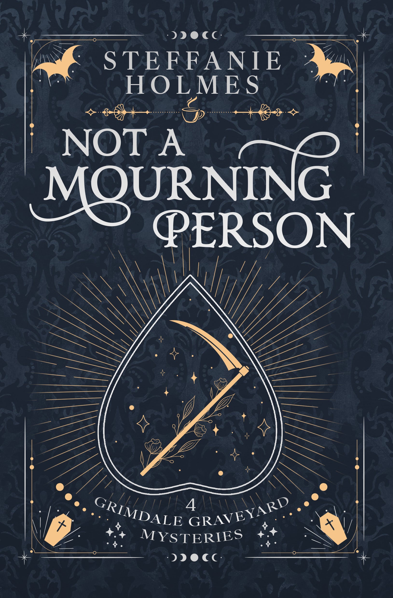 Book cover titled 'Not A Mourning Person' by Steffanie Holmes
