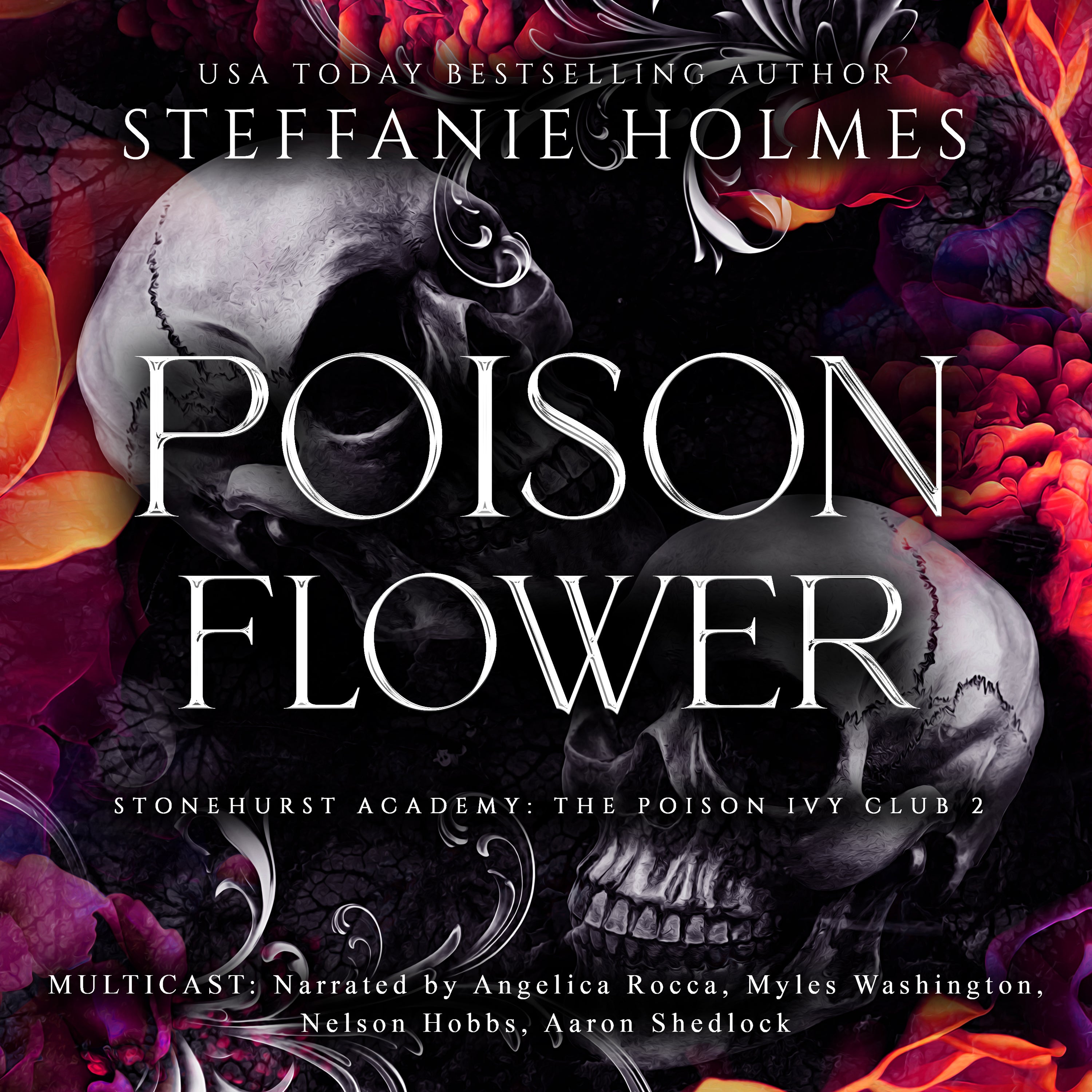 Audiobook cover for 'Poison Flower' by Steffanie Holmes