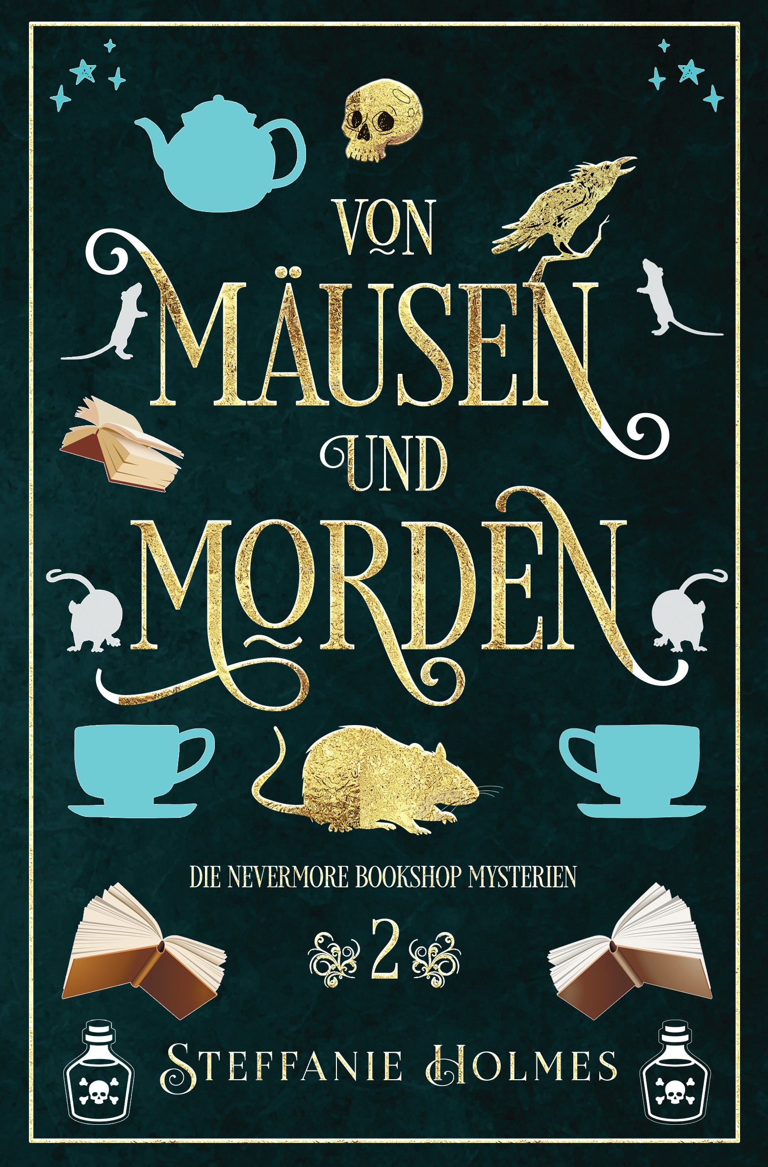 Book cover for 'Von Mausen und Morden' by Steffanie Holmes