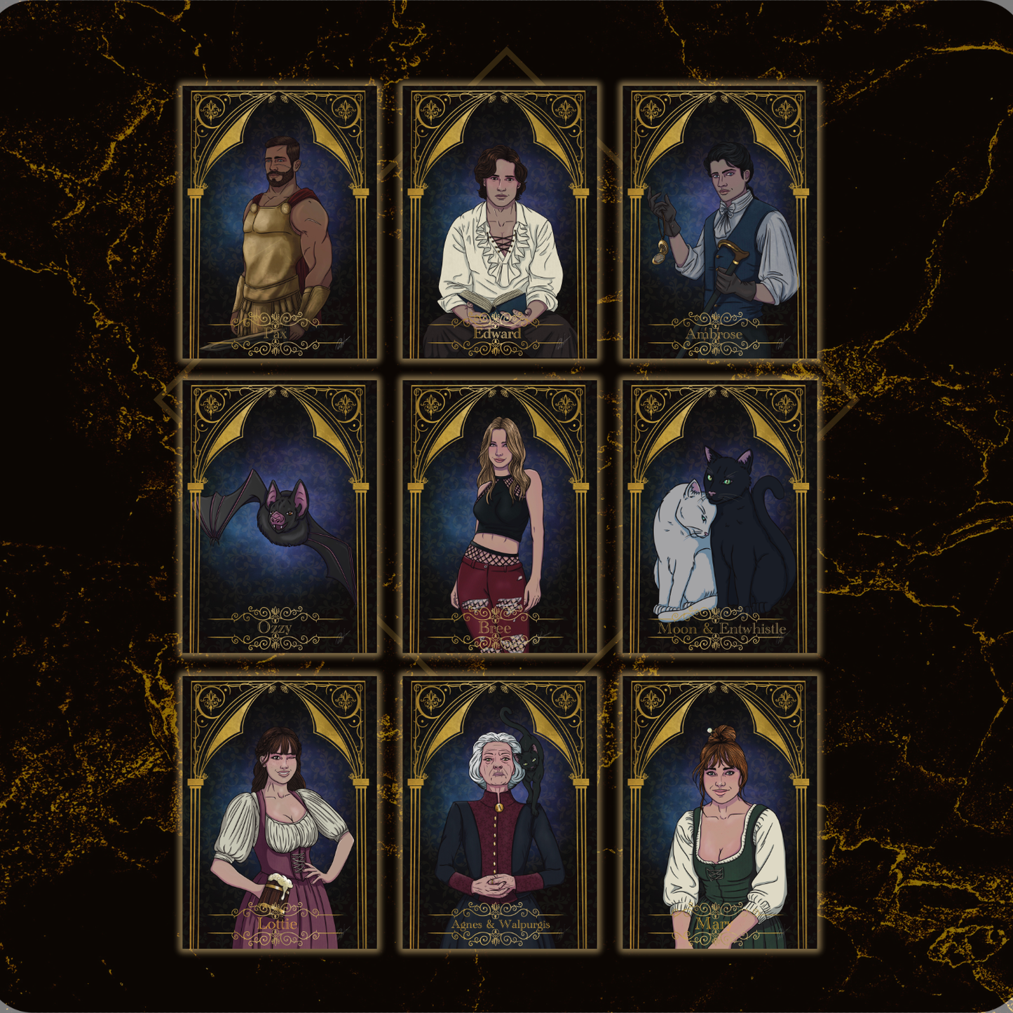 Grimdale Character Cards