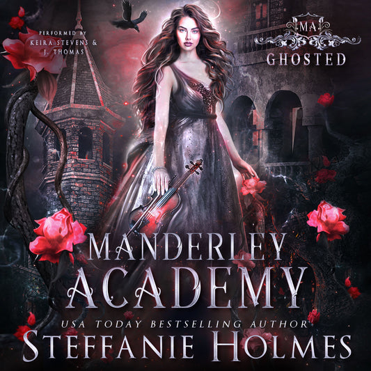 Audiobook cover for 'Ghosted' by Steffanie Holmes
