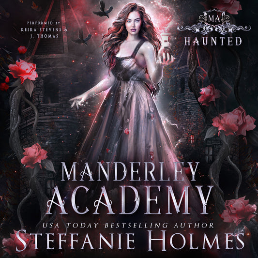 Audiobook cover for 'Haunted' by Steffanie Holmes
